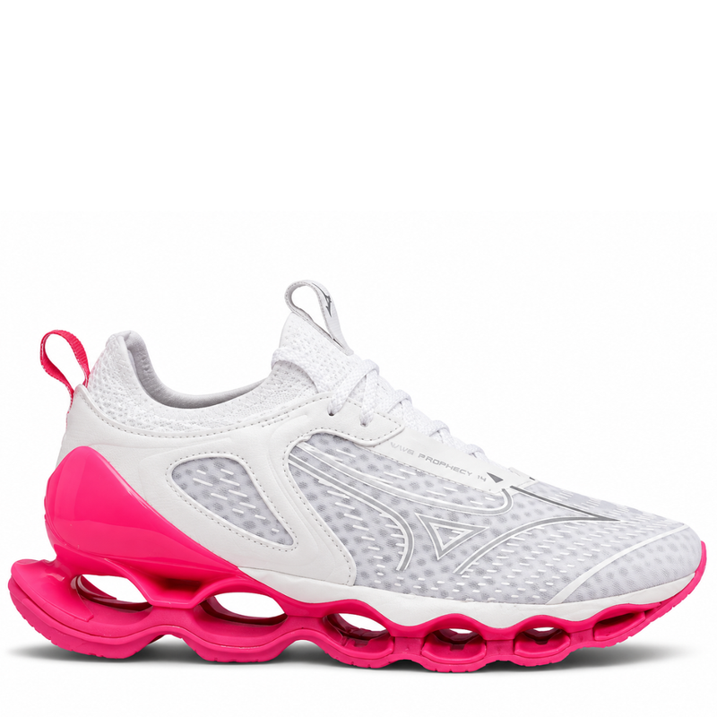 Mizuno Wave Prophecy 14  Branco/Rosa