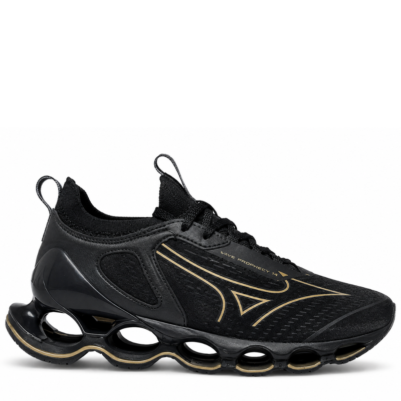 Mizuno Wave Prophecy 14 Preto/Dourado