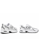 New Balance 530 White Silver Metallic Shadow Grey