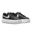 Nike Plataforma Court Vision Alta Preto e Branco
