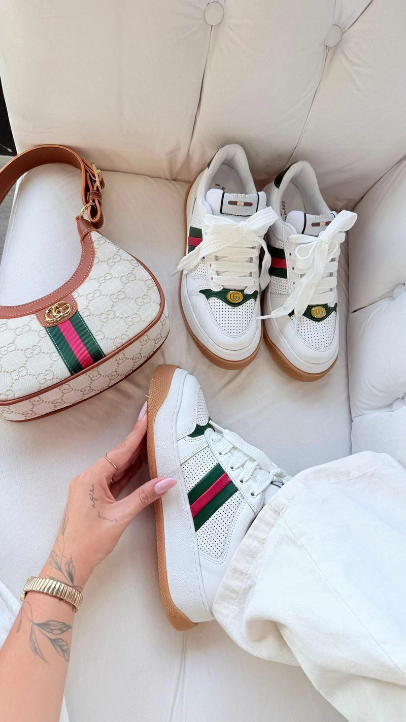 Gucci Screener Branco Plataforma
